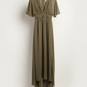 Chic Olive Maxi Dress